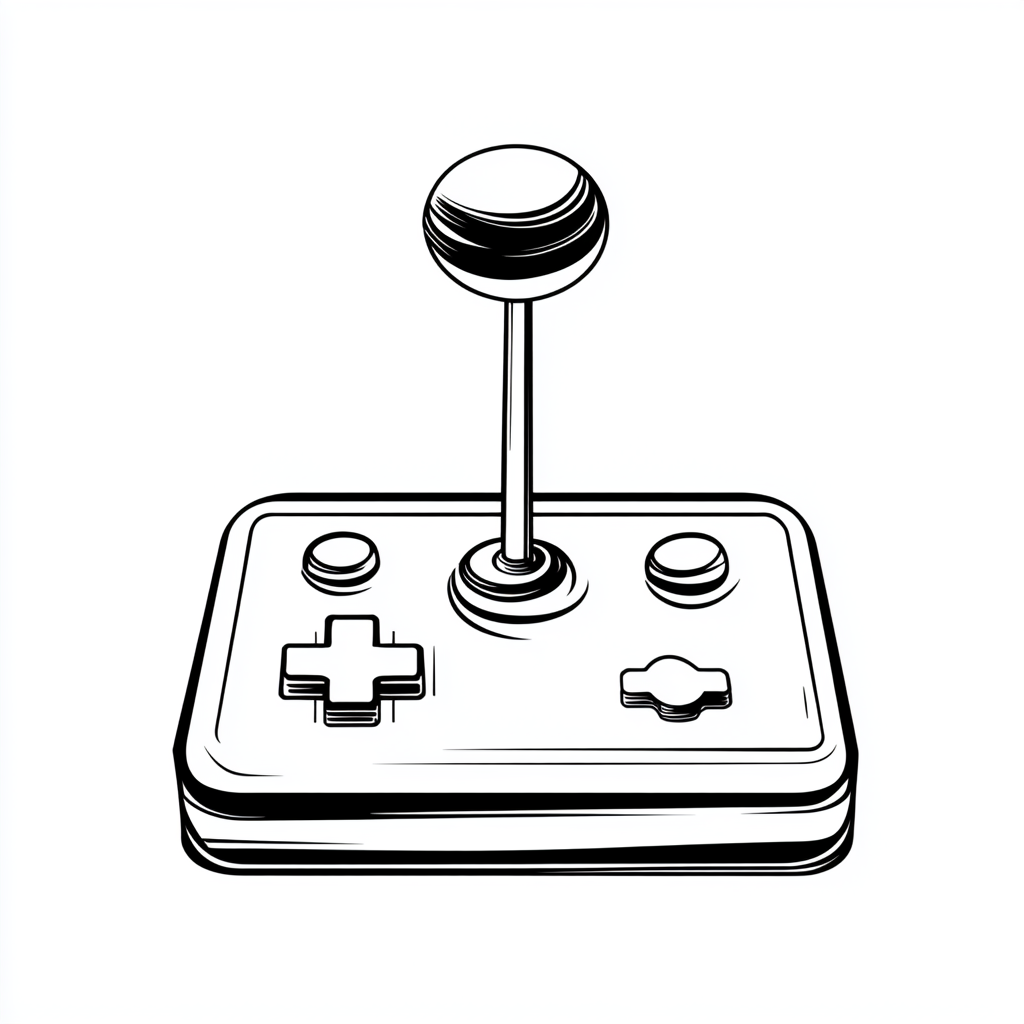 Arcade Joystick Warrior Tattoo Token