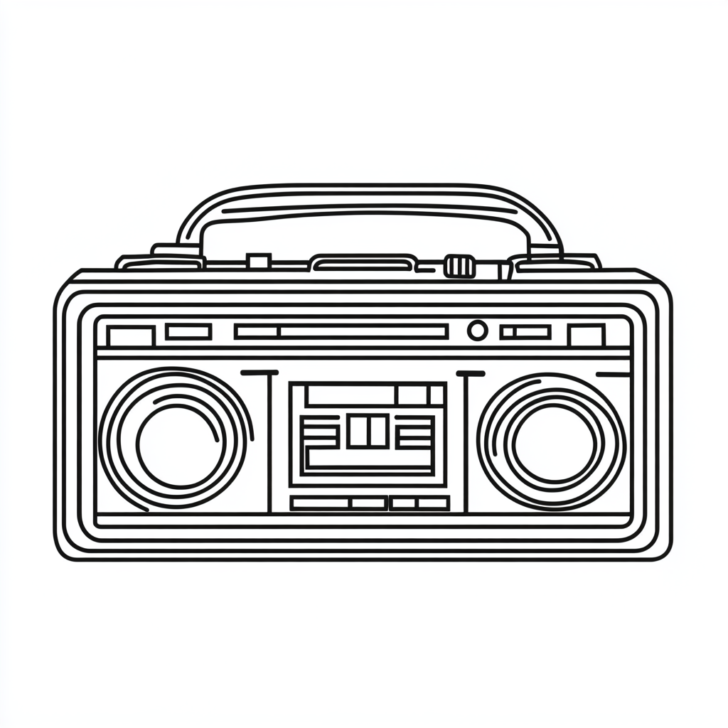 Boombox Beats Tattoo Token