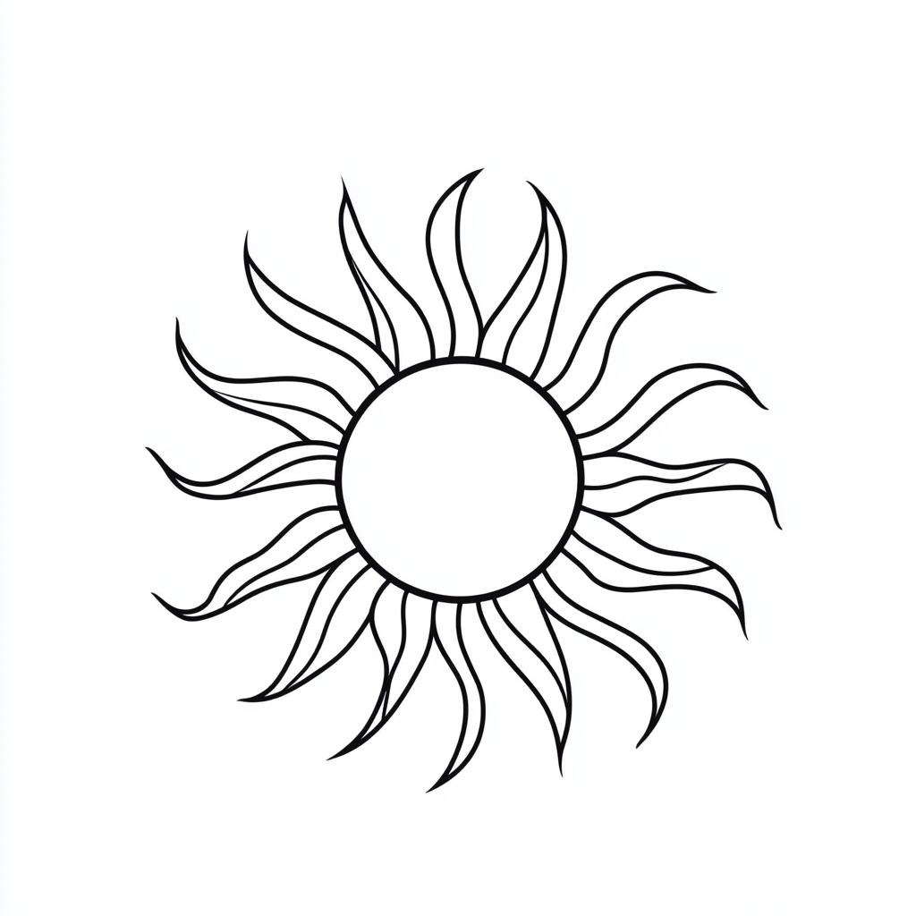 Tribal Sun Radiance Tattoo Token