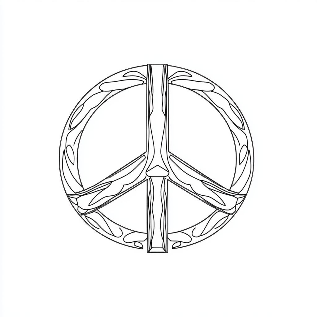 Groovy Peace Vibe Tattoo Token
