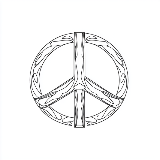Groovy Peace Vibe Tattoo Token